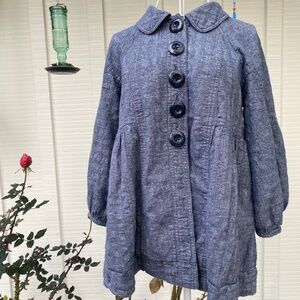 Free People Blue Swing Jacket